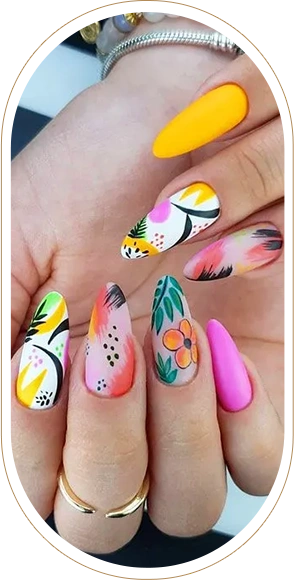 Colorful Nail arts
